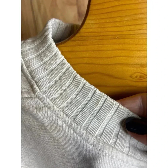 Aerie Oversized Sweathshirt Oatmeal Cream Size M READ - Picture 3 of 7